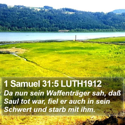 1 Samuel 31:5 LUTH1912 Bible Verse Image