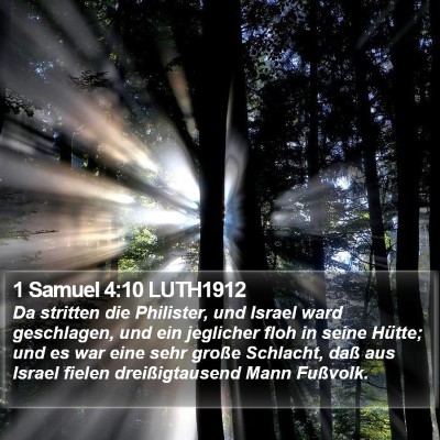1 Samuel 4:10 LUTH1912 Bible Verse Image