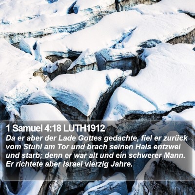 1 Samuel 4:18 LUTH1912 Bible Verse Image
