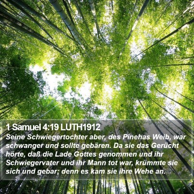 1 Samuel 4:19 LUTH1912 Bible Verse Image