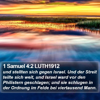 1 Samuel 4:2 LUTH1912 Bible Verse Image