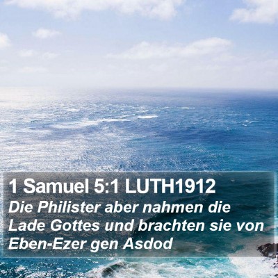 1 Samuel 5:1 LUTH1912 Bible Verse Image