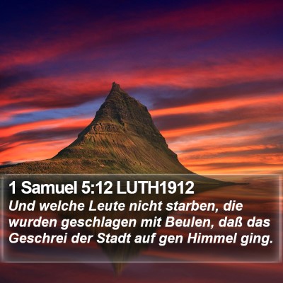 1 Samuel 5:12 LUTH1912 Bible Verse Image