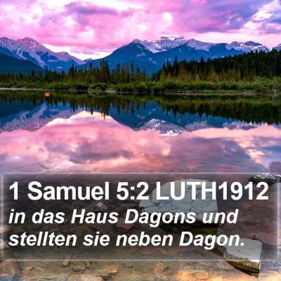 1 Samuel 5:2 LUTH1912 Bible Verse Image