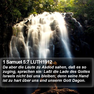 1 Samuel 5:7 LUTH1912 Bible Verse Image