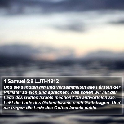 1 Samuel 5:8 LUTH1912 Bible Verse Image