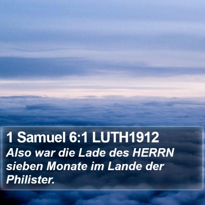 1 Samuel 6:1 LUTH1912 Bible Verse Image