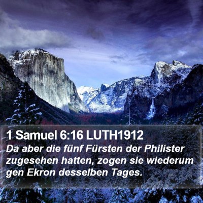 1 Samuel 6:16 LUTH1912 Bible Verse Image