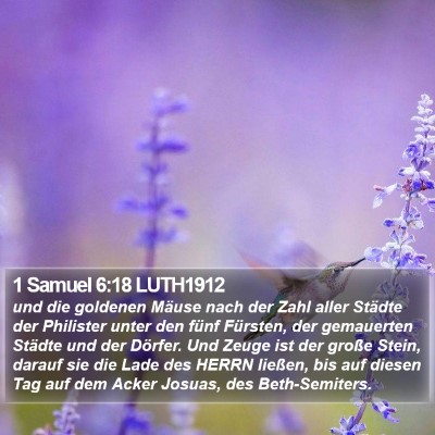 1 Samuel 6:18 LUTH1912 Bible Verse Image