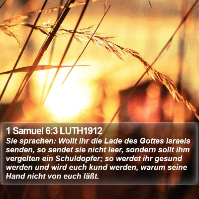 1 Samuel 6:3 LUTH1912 Bible Verse Image