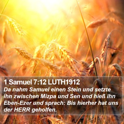 1 Samuel 7:12 LUTH1912 Bible Verse Image