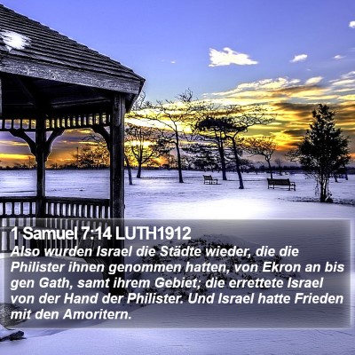 1 Samuel 7:14 LUTH1912 Bible Verse Image