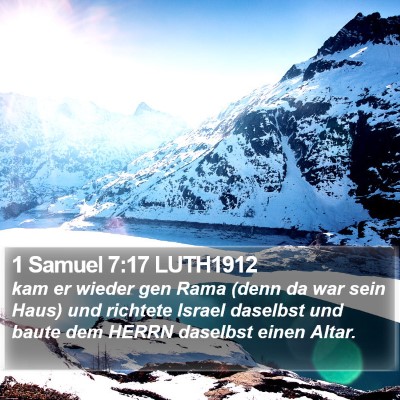 1 Samuel 7:17 LUTH1912 Bible Verse Image