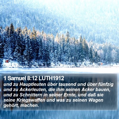 1 Samuel 8:12 LUTH1912 Bible Verse Image