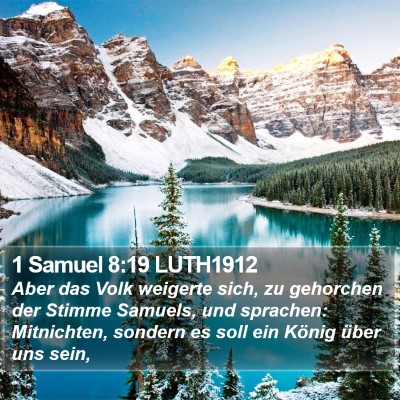 1 Samuel 8:19 LUTH1912 Bible Verse Image