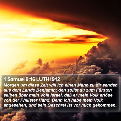 1 Samuel 9:16 LUTH1912 Bible Verse Image