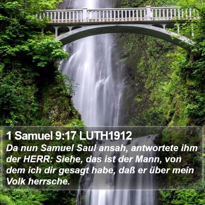 1 Samuel 9:17 LUTH1912 Bible Verse Image