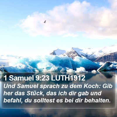 1 Samuel 9:23 LUTH1912 Bible Verse Image