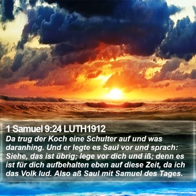 1 Samuel 9:24 LUTH1912 Bible Verse Image