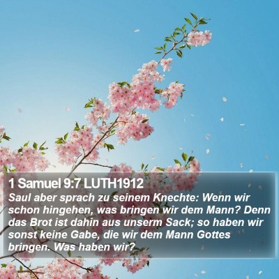 1 Samuel 9:7 LUTH1912 Bible Verse Image