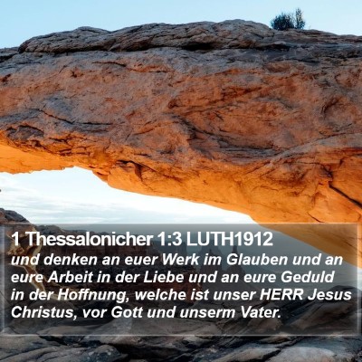 1 Thessalonicher 1:3 LUTH1912 Bible Verse Image