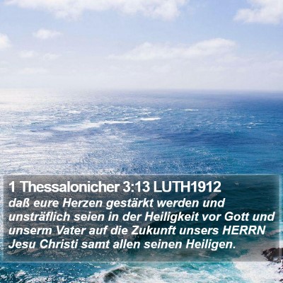 1 Thessalonicher 3:13 LUTH1912 Bible Verse Image