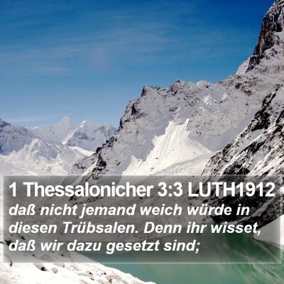 1 Thessalonicher 3:3 LUTH1912 Bible Verse Image