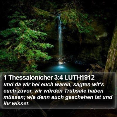 1 Thessalonicher 3:4 LUTH1912 Bible Verse Image