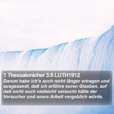 1 Thessalonicher 3:5 LUTH1912 Bible Verse Image