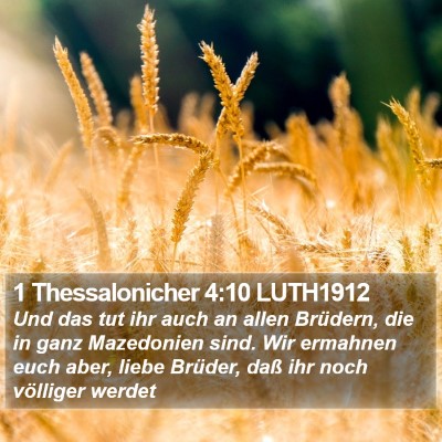 1 Thessalonicher 4:10 LUTH1912 Bible Verse Image
