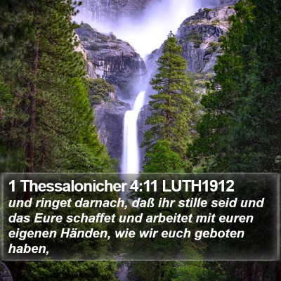 1 Thessalonicher 4:11 LUTH1912 Bible Verse Image