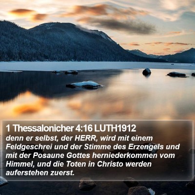 1 Thessalonicher 4:16 LUTH1912 Bible Verse Image