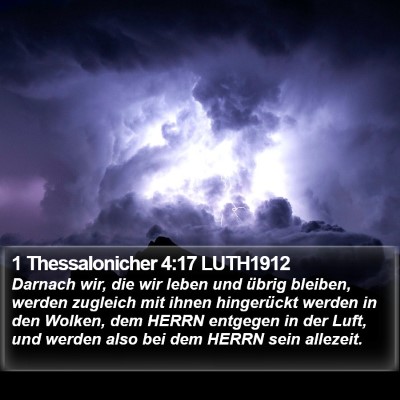 1 Thessalonicher 4:17 LUTH1912 Bible Verse Image