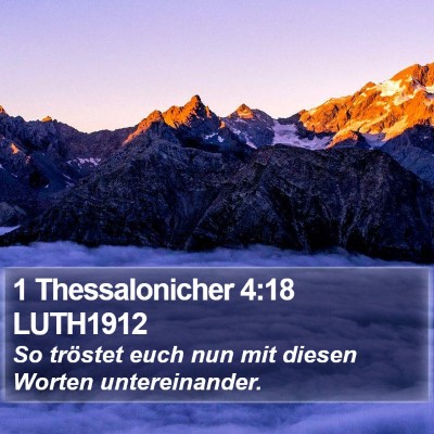 1 Thessalonicher 4:18 LUTH1912 Bible Verse Image