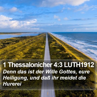 1 Thessalonicher 4:3 LUTH1912 Bible Verse Image