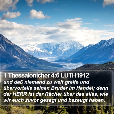 1 Thessalonicher 4:6 LUTH1912 Bible Verse Image