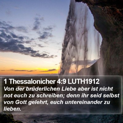 1 Thessalonicher 4:9 LUTH1912 Bible Verse Image
