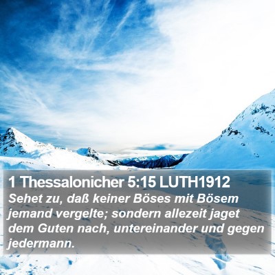 1 Thessalonicher 5:15 LUTH1912 Bible Verse Image