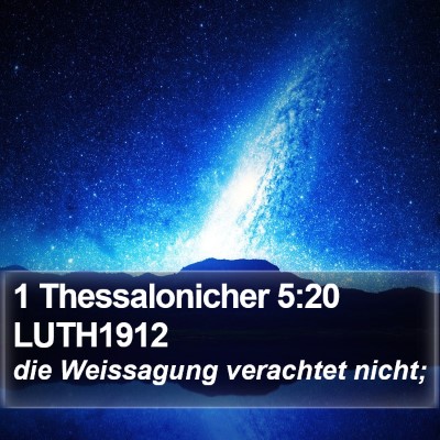 1 Thessalonicher 5:20 LUTH1912 Bible Verse Image