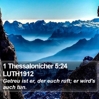 1 Thessalonicher 5:24 LUTH1912 Bible Verse Image