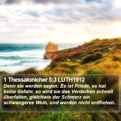 1 Thessalonicher 5:3 LUTH1912 Bible Verse Image