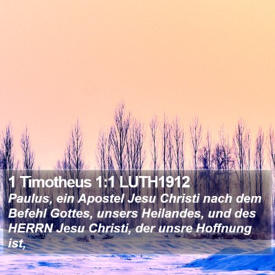 1 Timotheus 1:1 LUTH1912 Bible Verse Image