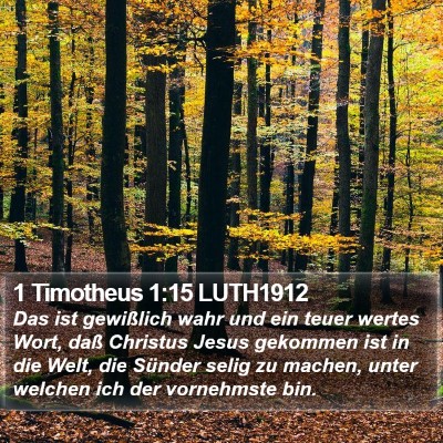 1 Timotheus 1:15 LUTH1912 Bible Verse Image