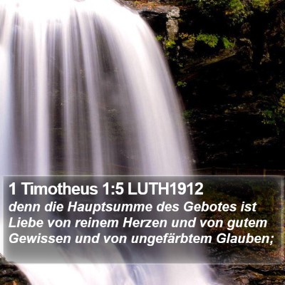 1 Timotheus 1:5 LUTH1912 Bible Verse Image