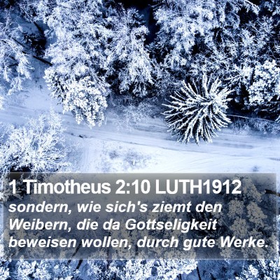 1 Timotheus 2:10 LUTH1912 Bible Verse Image