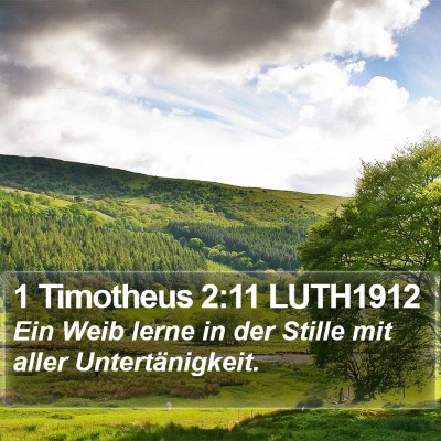 1 Timotheus 2:11 LUTH1912 Bible Verse Image