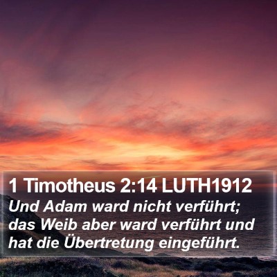 1 Timotheus 2:14 LUTH1912 Bible Verse Image