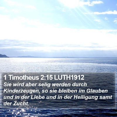 1 Timotheus 2:15 LUTH1912 Bible Verse Image