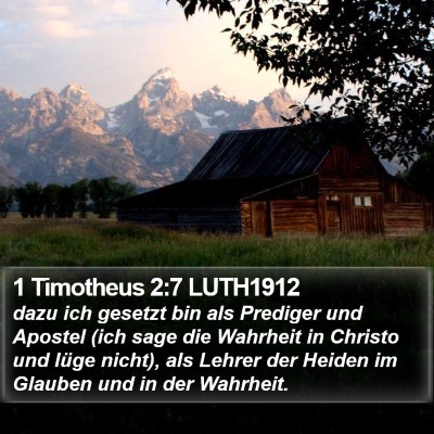 1 Timotheus 2:7 LUTH1912 Bible Verse Image