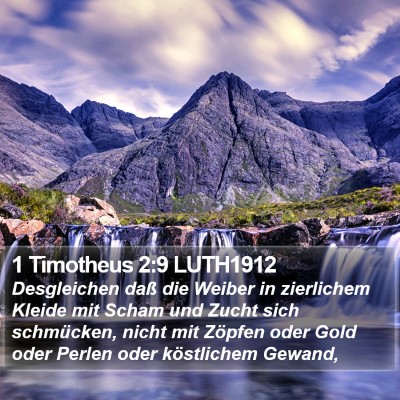 1 Timotheus 2:9 LUTH1912 Bible Verse Image